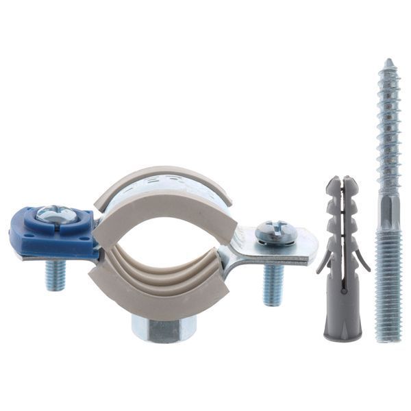 Хомут трубный оцинкованный Koer KCB.10.G 1/2" (20-25) серый (KR2784) KR2784 фото
