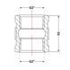 Муфта чугунная 2" ВР SD00021231 фото 3