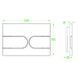 Панель смыва Koer KT-0604-07 240x160x10mm пластиковая, закругленная кнопка (KR5325) KR5325 фото 2