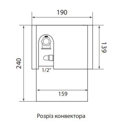 Напольный конвектор FCN 240.190 6-трубный 1429367813 фото