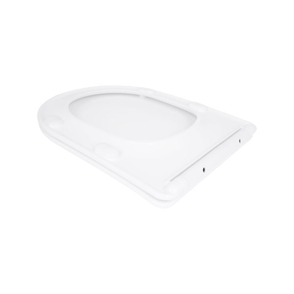 Сидіння для унітазу Qtap (Evia, Arvin, Leo 630) 410x330x22 мм, White, з мікроліфтом, Slim Duroplast, Quick Release QTSC179W49264 SD00055388 фото