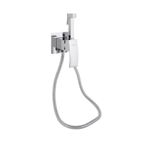 Набор для гигиенического душа Qtap Swan Cascada прямоугольный QTSWA262CRM45567 Chrome SD00051691 фото