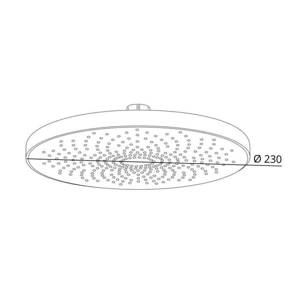 Лейка для верхнего душа Qtap Hlavova D 230 мм округлая QTHLA107CRM45787 Chrome/White SD00051911 фото