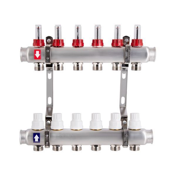 Коллектор с расходомерами Thermo Alliance Standart 1" 6 выходов SD0046 SD00041505 фото