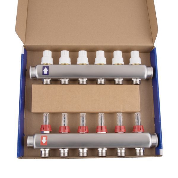Коллектор с расходомерами Thermo Alliance Standart 1" 6 выходов SD0046 SD00041505 фото