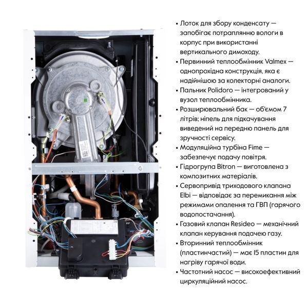 Котел газовий Airfel Optimum Premix 36 кВт SD00055269 фото
