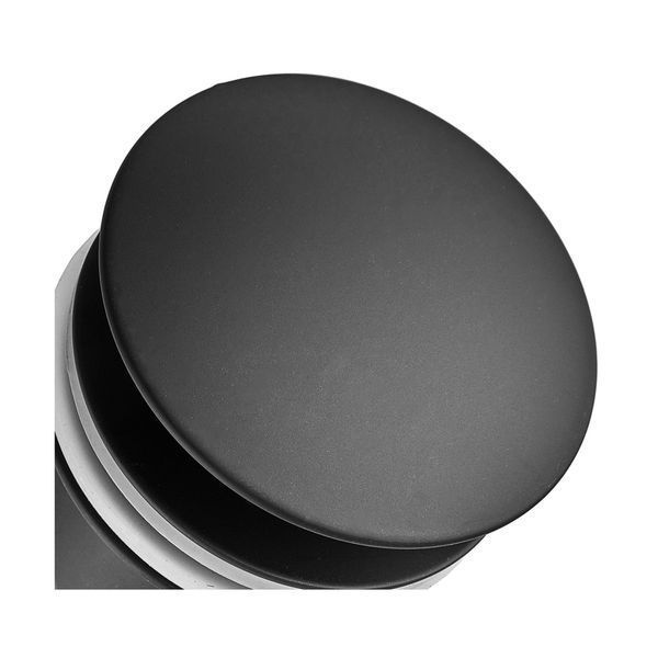 Донный клапан для раковины Koer PW-08-05 1 1/4'' без перелива автоматический СLICK-СLACK (Цвет черный) (KR5789) KR5789 фото