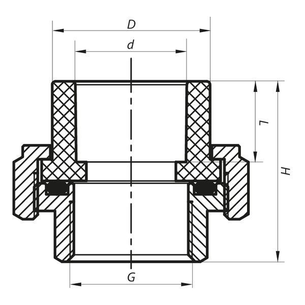 Сгон-американка ВР 20x1/2F PPR Koer K0129.PRO (KP0164) KP0164 фото