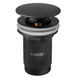 Донный клапан для раковины Koer PW-08-05 1 1/4'' без перелива автоматический СLICK-СLACK (Цвет черный) (KR5789) KR5789 фото 1