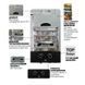 Газова колонка MIXXUS GWH-0210 BASIC BLACK димохідна 10 л/хв (колір чорний) (WH0023) WH0023 фото 3