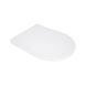 Сидіння для унітазу Qtap (Evia, Arvin, Leo 630) 410x330x22 мм, White, з мікроліфтом, Slim Duroplast, Quick Release QTSC179W49264 SD00055388 фото 1