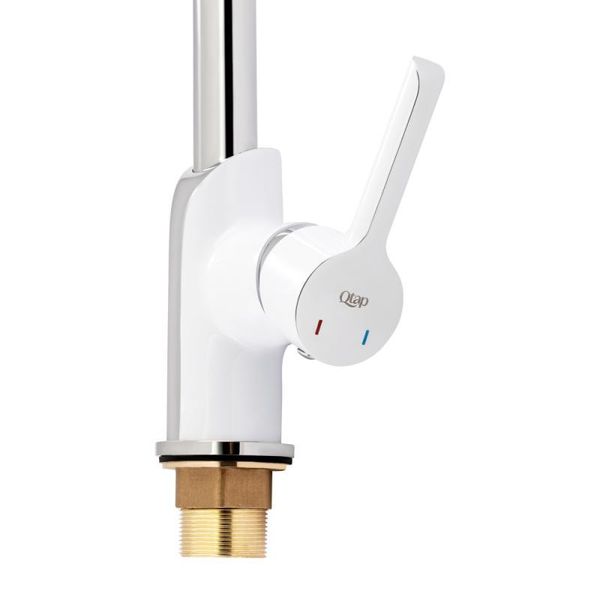 Смеситель для кухни Qtap Grand QTGRAWCR007F Chrome/White SD00039613 фото