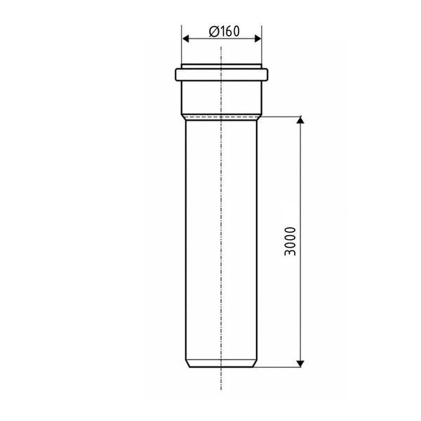 Труба канализационная Ostendorf-OSMA KG System d160&times;3000&nbsp;мм SD00057300 фото