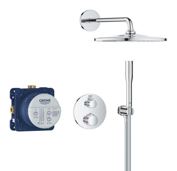 Система с термостатом скрытого монтажа из Rainshower Mono 310 Grohe Grohtherm Душевая (34869000) 34869000 фото