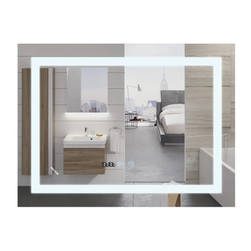 Зеркало Mixxus WARM MR02-100x70 с Led Touch, Anti-fog, димером, регулятором яркости, часами (MI6002) MI6002 фото