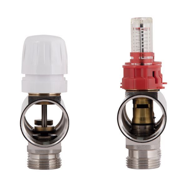 Коллектор латунный с расходомерами и евроконусами Thermo Alliance Standart 1" на 3 выхода TAS235W3E SD00055264 фото