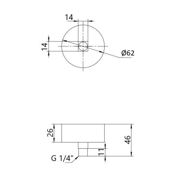 Манометр с глицерином Thermo Alliance Forte 6 бар, 1/4"Н, нижнее подключение TAF170G6B SD00053544 фото