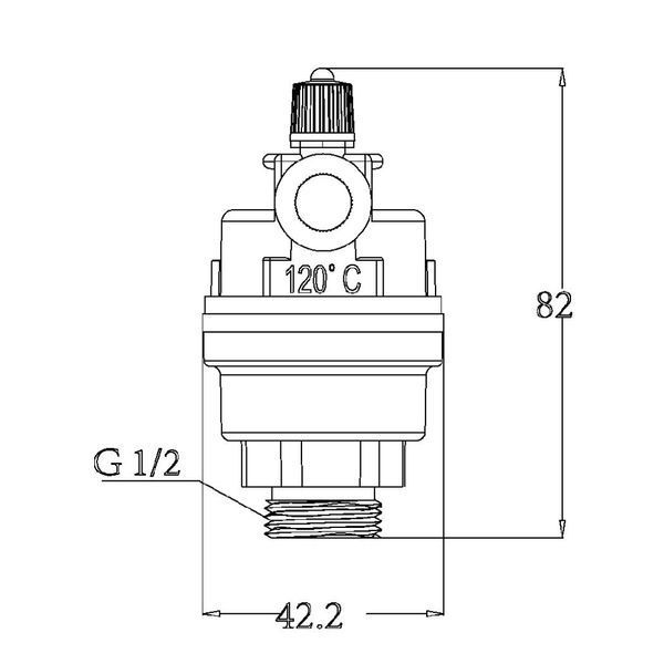 Воздухоотводчик автоматический Thermo Alliance Forte 1/2"Н SF243W15 SD00030404 фото