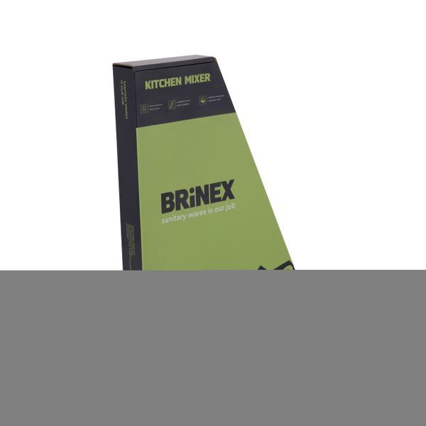Смеситель для кухни U-образный Brinex Pure 015F U-образный Chrome BRIPUR015FCRM SD00053180 фото