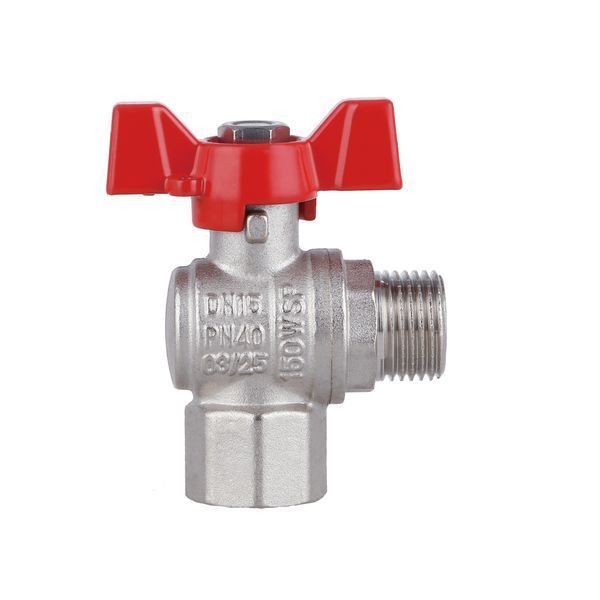 Кран шаровой Thermo Alliance Forte 1/2" ВН для воды угловой (бабочка) SF267W15 SD00025316 фото