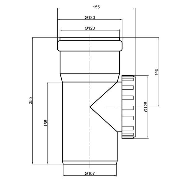 Ревізія PPR каналізаційна TA Sewage 110 SD00034430 фото