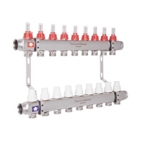 Колектор з витратомірами Thermo Alliance Standart 1" 9 виходів SD0049 SD00041508 фото