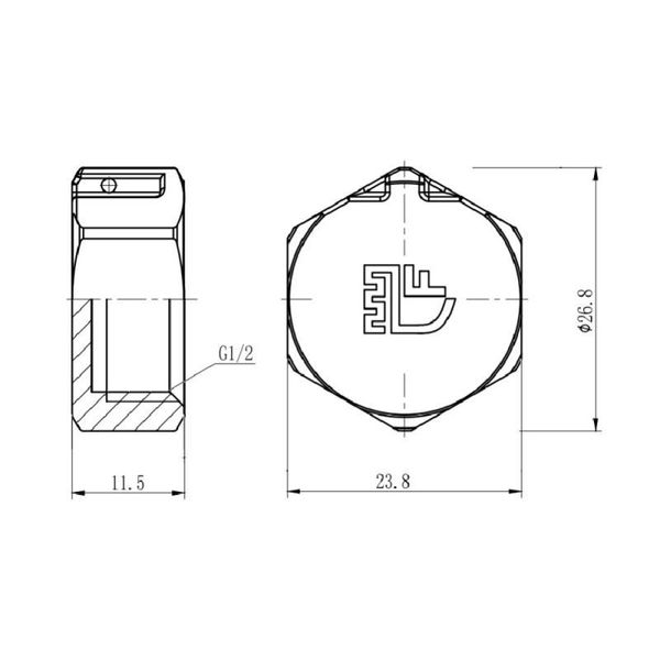 Заглушка SD Forte 1/2" ВР SF35215 SD00002513 фото