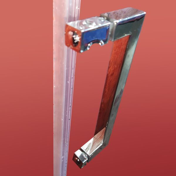 Дверь в нишу Koer SR SD02-140x200-TR-01 прозрачное стекло Easy Clean 8мм, хром (KR5383) KR5383 фото