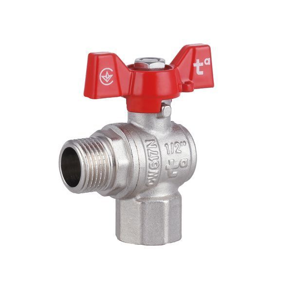 Кран шаровой Thermo Alliance Forte 1/2" ВН для воды угловой (бабочка) SF267W15 SD00025316 фото