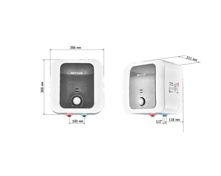 Водонагреватель "Над мойкой" MIXXUS EWH-1115 SMALL OVER накопительный 15 л, мокрый тен 1,5 kW (WH0607) WH0607 фото