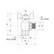 Кран шаровой Thermo Alliance Forte 1/2" ВН для воды угловой (бабочка) SF267W15 SD00025316 фото 2