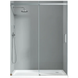 Дверь в нишу Koer SR SD02-140x200-TR-01 прозрачное стекло Easy Clean 8мм, хром (KR5383) KR5383 фото 1
