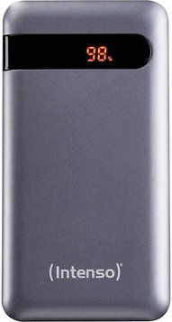 УМБ Intenso PD10000 10000mAh PD/20W, QC/3.0 microUSB, USB-A, USB Type-C Anthracite (7332330) 53979/52866 фото