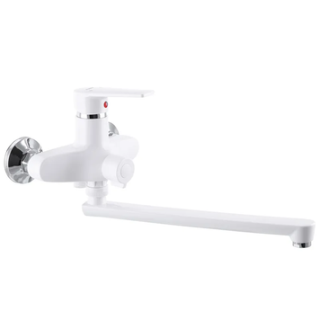 Смеситель для ванны Plamix Oscar-006 Euro Белый (без шланга и лейки) (PM0599) PM0599 фото