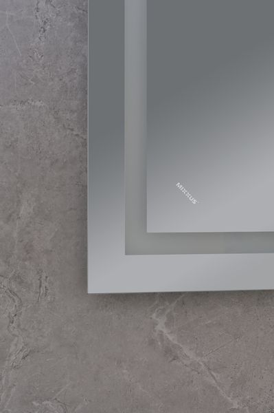 Зеркало Mixxus WARM MR02-80x60 с Led Touch, Anti-fog, димером, регулятором яркости, часами (MI6004) MI6004 фото