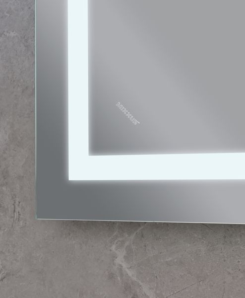 Зеркало Mixxus WARM MR02-80x60 с Led Touch, Anti-fog, димером, регулятором яркости, часами (MI6004) MI6004 фото