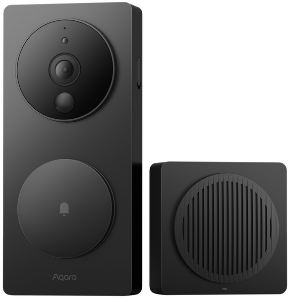 Відеодзвінок Aqara Smart Video Doorbell G4 Black (SVD-C03) 16191/44102 фото