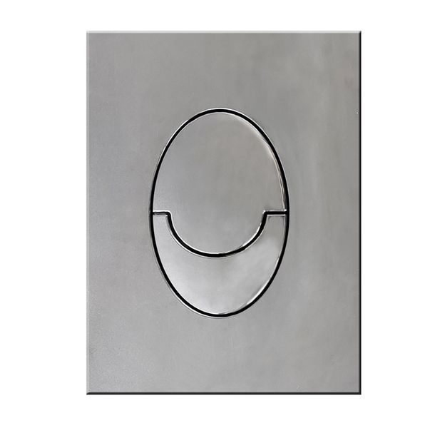 Панель смыва пластиковая Koer KT-0606-01 157x198x3mm, закругленная кнопка (KR5342) KR5342 фото
