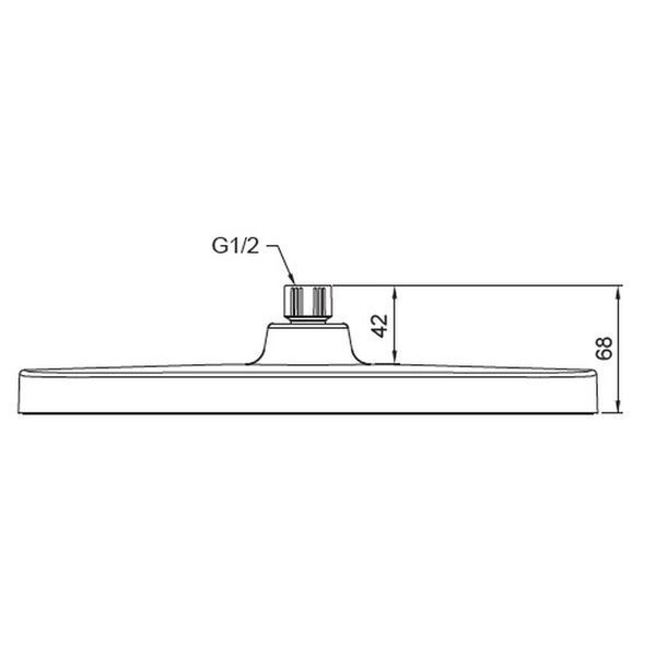 Лейка для душа потолочная Koer KP-0402-05-OH 310x200мм (KR4986) KR4986 фото