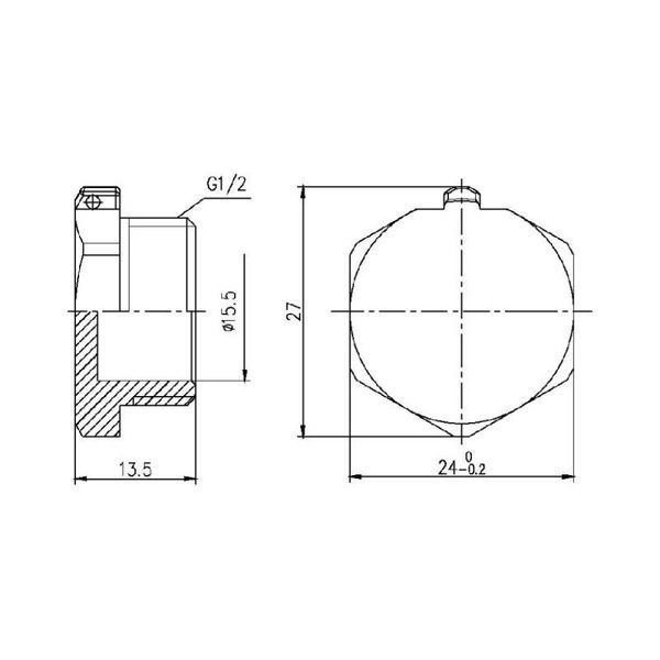 Заглушка SD Forte 1/2" НР SF35315 SD00002514 фото