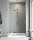 Двері у нішу розпашні KOER SR SD04-120x200-TR-07 прозоре скло EASY CLEAN 10мм графіт (KR5388) KR5388 фото 6