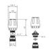 Кран термостатический SD Forte 1/2"х3/4" для коллектора SFE009 SD00021202 фото 2