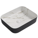 Раковина накладная MIXXUS PREMIUM DIVERSE-0110 MARBLE-BLACK 500х390х130mm (MP6517) MP6517 фото 1