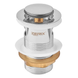 Донный клапан для раковины Zerix BV-05 1 1/4'' с переливом автоматический СLICK-СLACK (Цвет хром) (ZX6022) ZX6022 фото 1