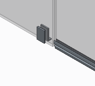 Боковая стенка для кабины Koer SR SW04-90x200-TR-07 прозрачное стекло Easy Clean 10мм, графит (KR5391) KR5391 фото