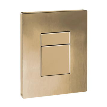 Панель смыва пластиковая Koer KT-0607-12 157x198x3mm, кнопка квадратная (цвет матовое золото) (KR5715) KR5715 фото
