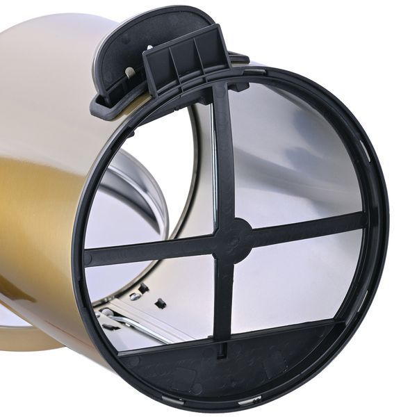 Мусорное ведро с плавным закрытием круглое Mixxus Ellipse-TC0205 Brushed Gold 5л (цвет матовое золото) (MI8400) MI8400 фото