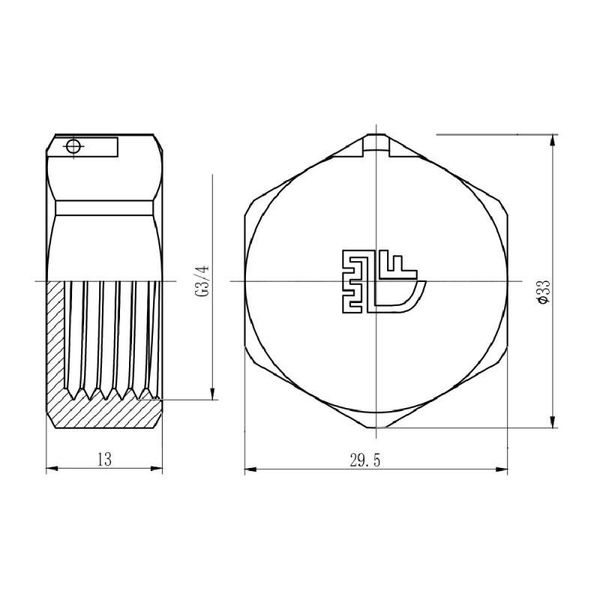 Заглушка SD Forte 3/4" ВР SF35220 SD00002515 фото