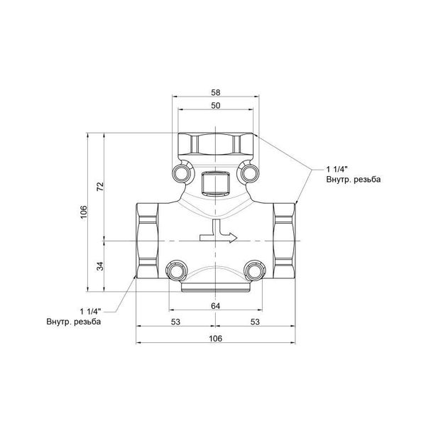 Антиконденсационный клапан Icma 1" 1/4 60°C №133 SD00003463 фото