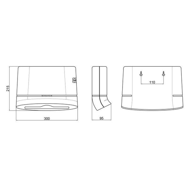 Тримач для паперових рушників Qtap Pohodli 300 мм QTDR600WP White (Dr ák) SD00042873 фото